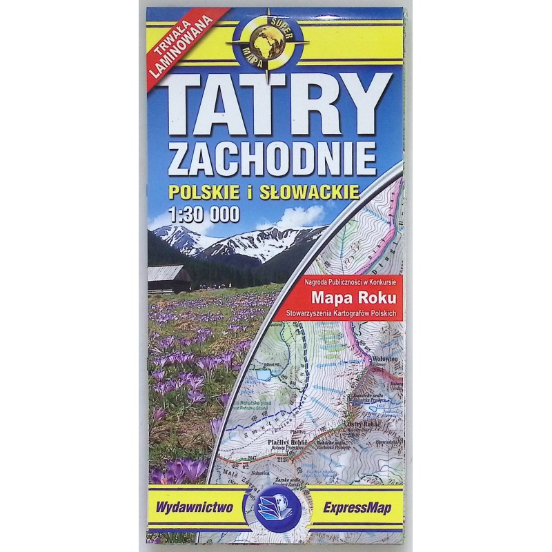 Tatry Zachodnie polskie i słowackie 1:30 000