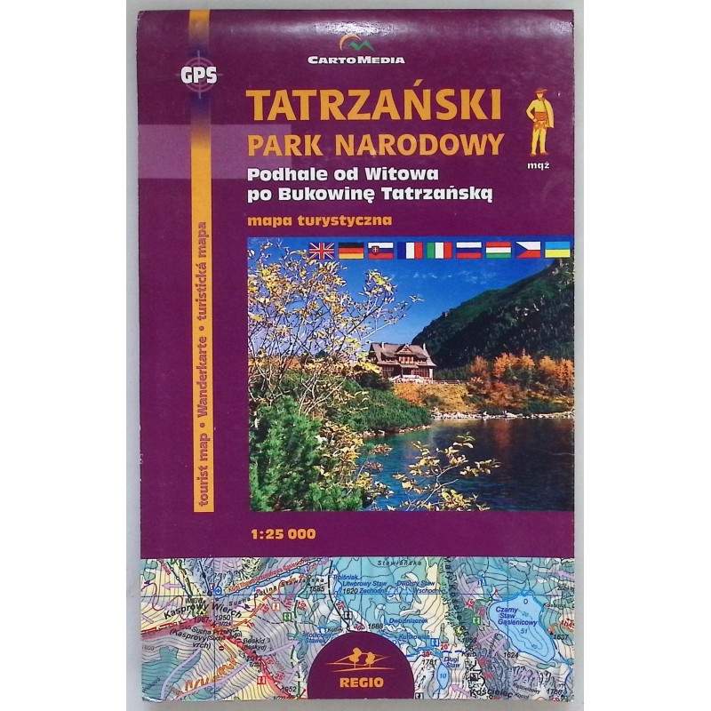 Tatrzański Park Narodowy Mapa turystyczna