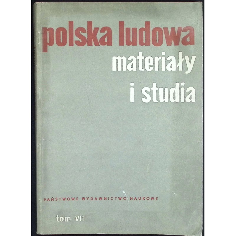 Polska ludowa materiały i studia