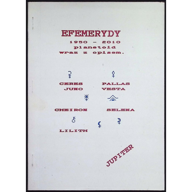 Efemerydy 1950-2010 planetoid wraz z opisem