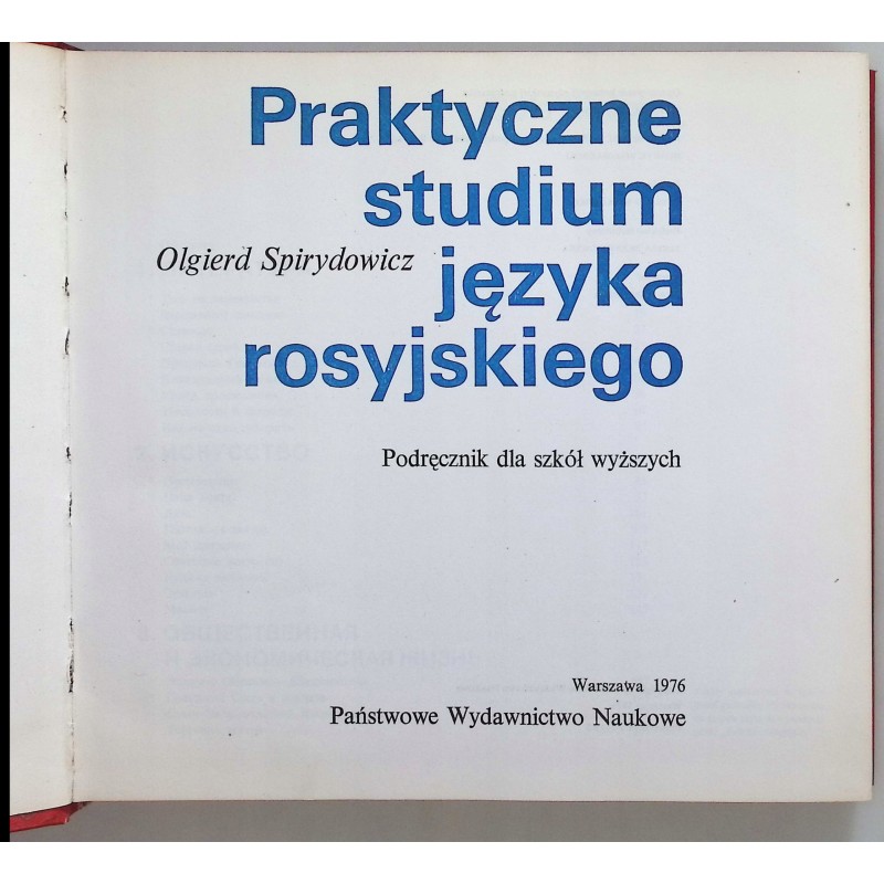 Praktyczne studium języka rosyjskiego