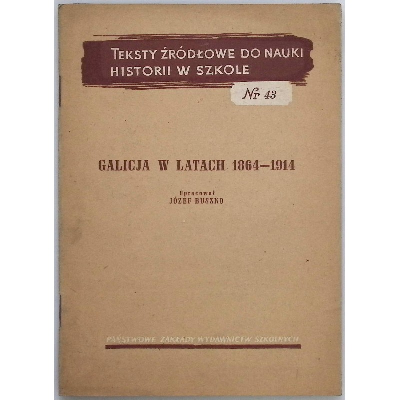 Galicja w latach 1864-1914