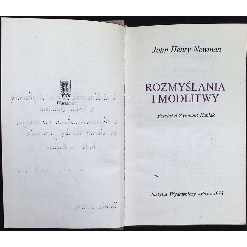 Rozmyślania i modlitwy J.H.Newman