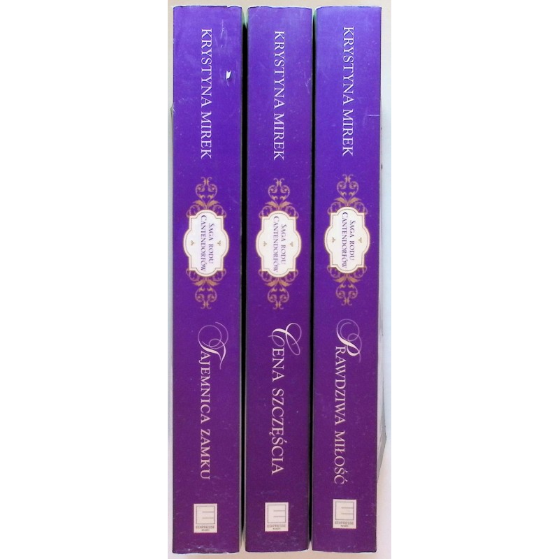 Saga rodu Cantendorfów zestaw 3 książek