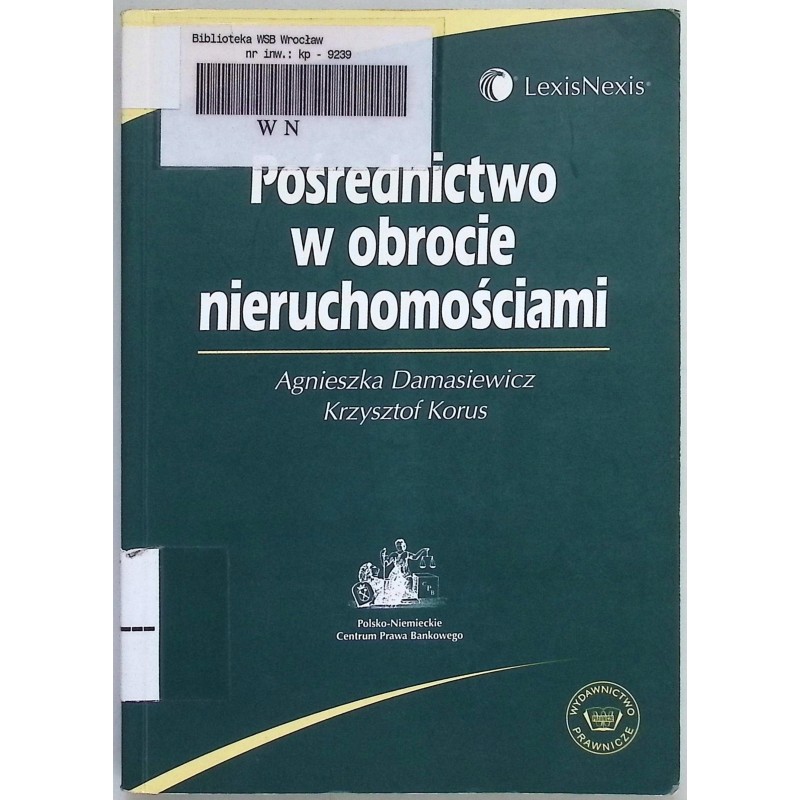 Pośrednictwo w obrocie nieruchomościami Agnieszka Damasiewicz