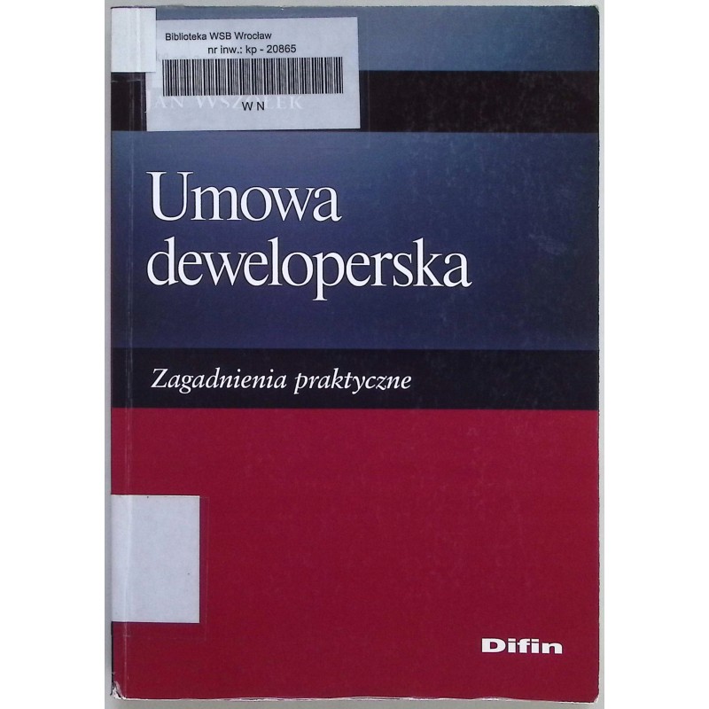 Umowa deweloperska Jan Wszołek