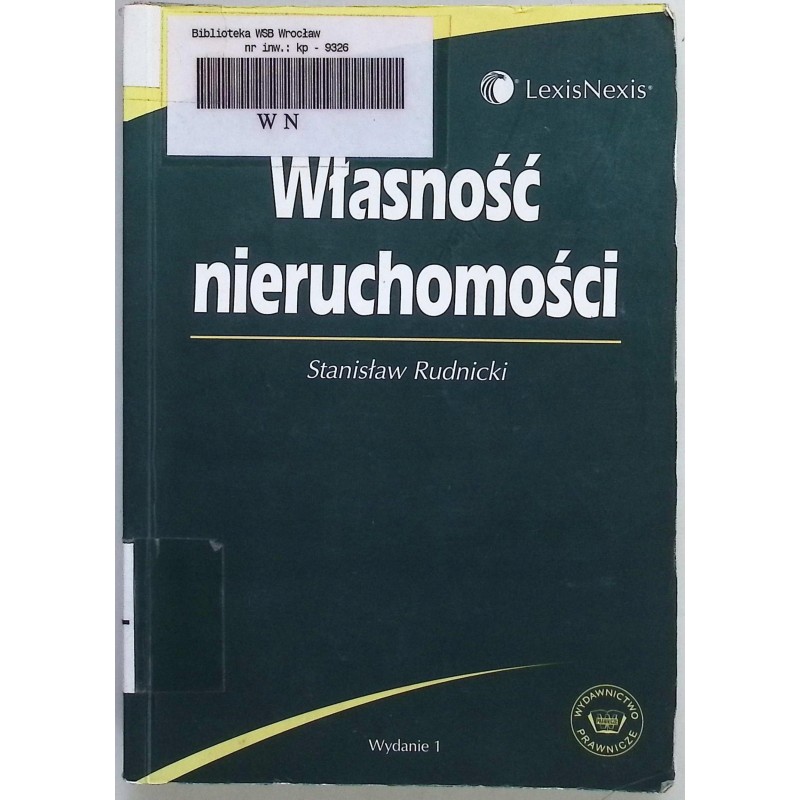 Własność nieruchomości Stanisław Rudnicki