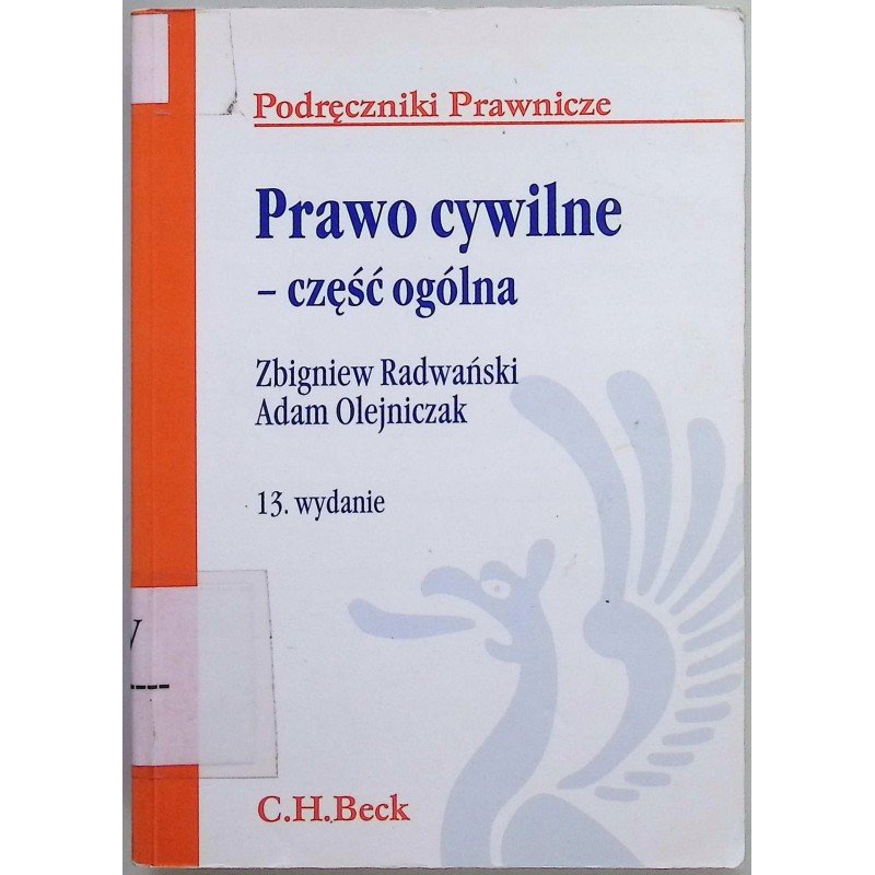 Prawo cywilne część ogólna Adam Olejniczak