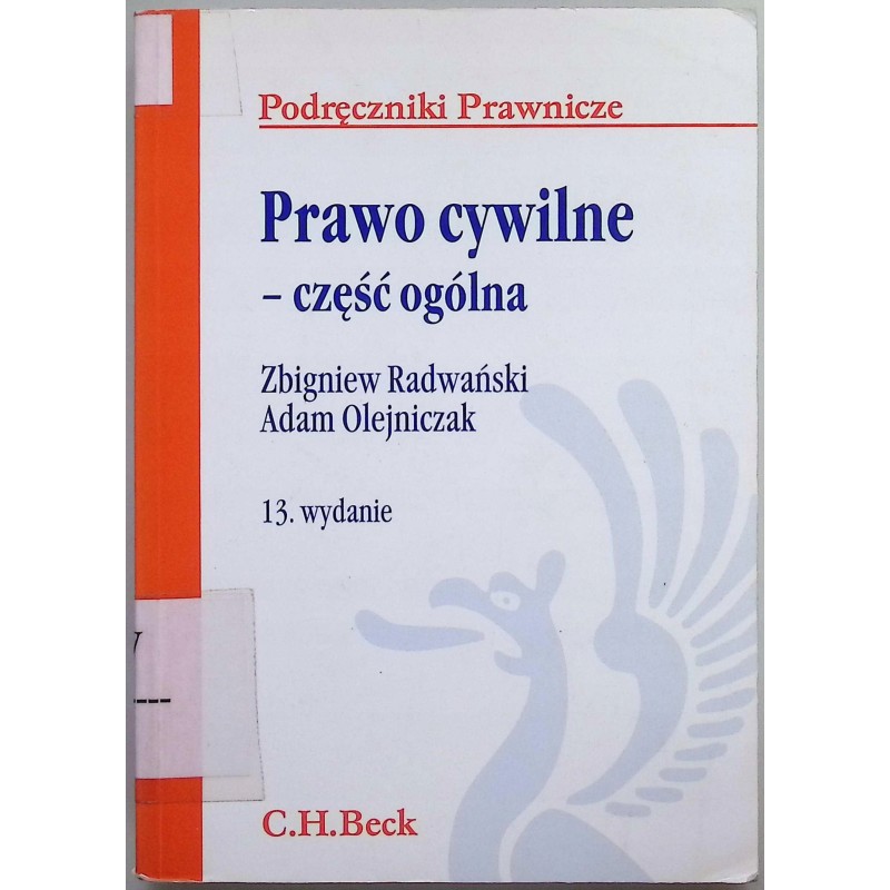 Prawo cywilne część ogólna Adam Olejniczak