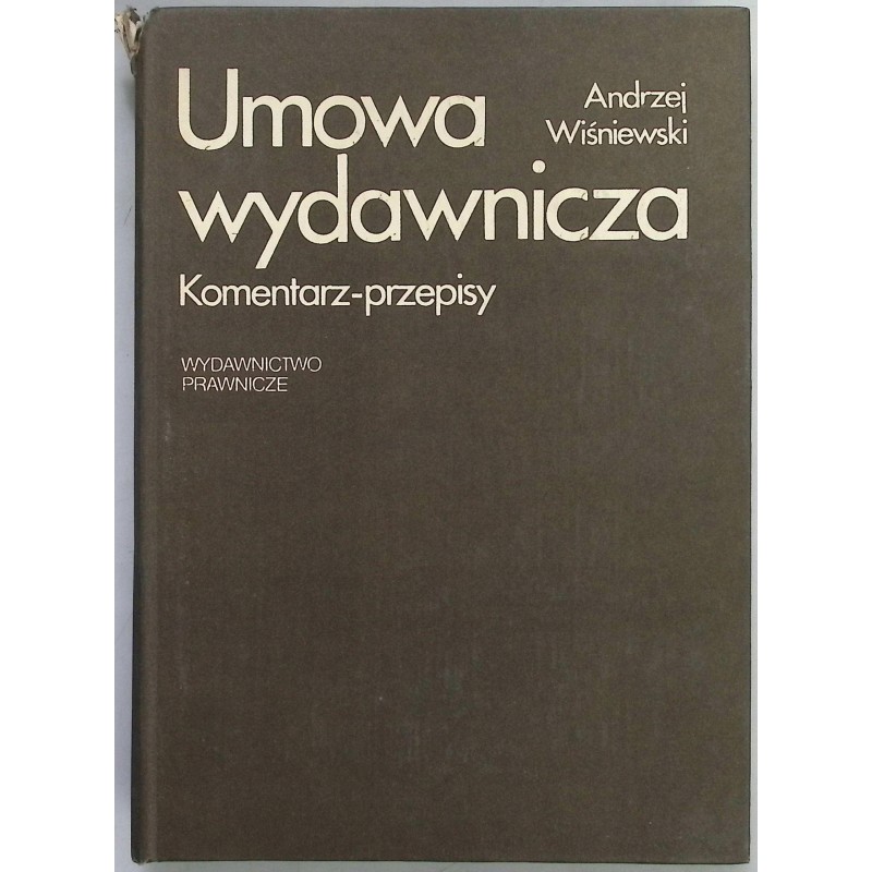 Umowa wydawnicza Komentarz-przepisy - Wiśniewski
