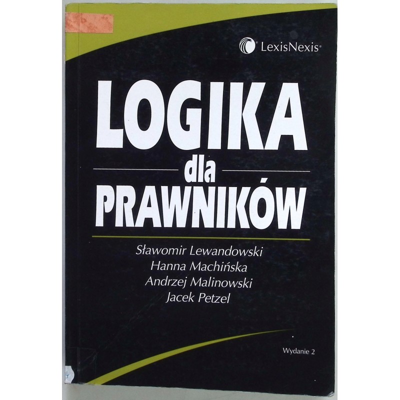 Logika dla prawników Machińska, Lewandowski