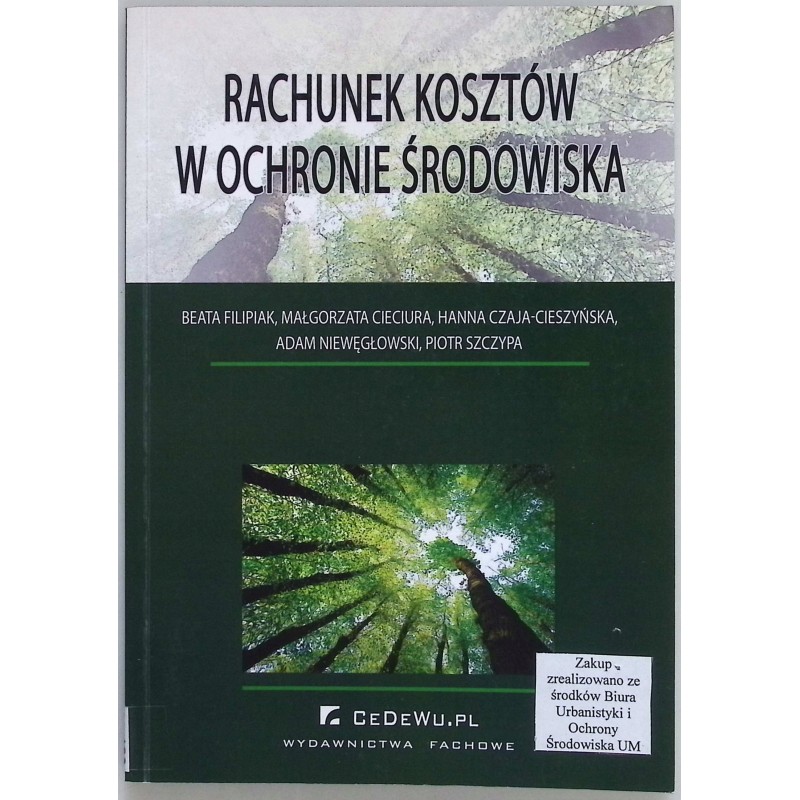 Rachunek kosztów w ochronie środowiska