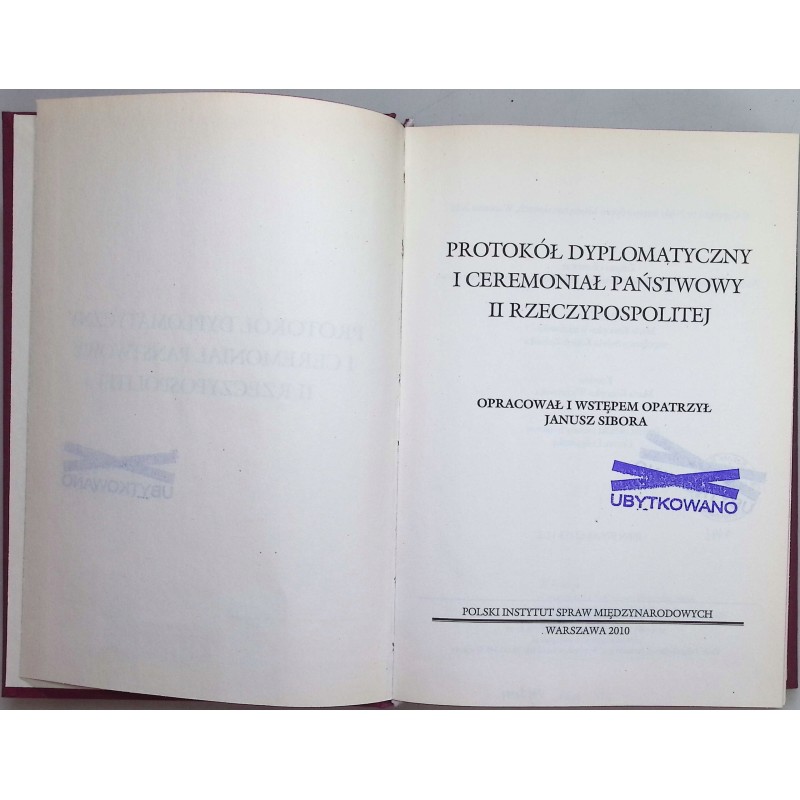 Protokół dyplomatyczny i ceremoniał państwowy