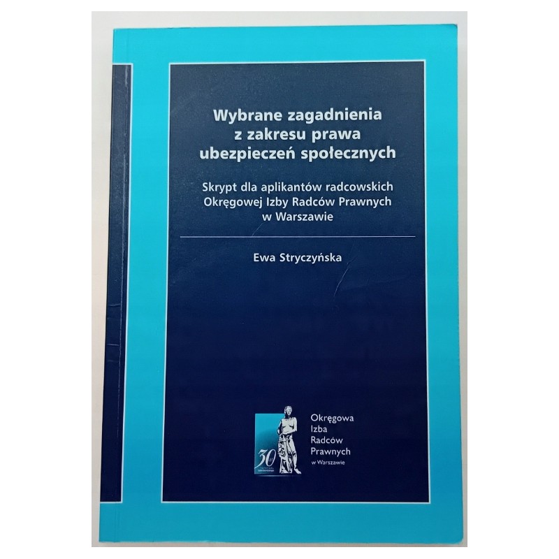wybrane zagadnienia z zakresu prawa ubezpieczeń społecznych