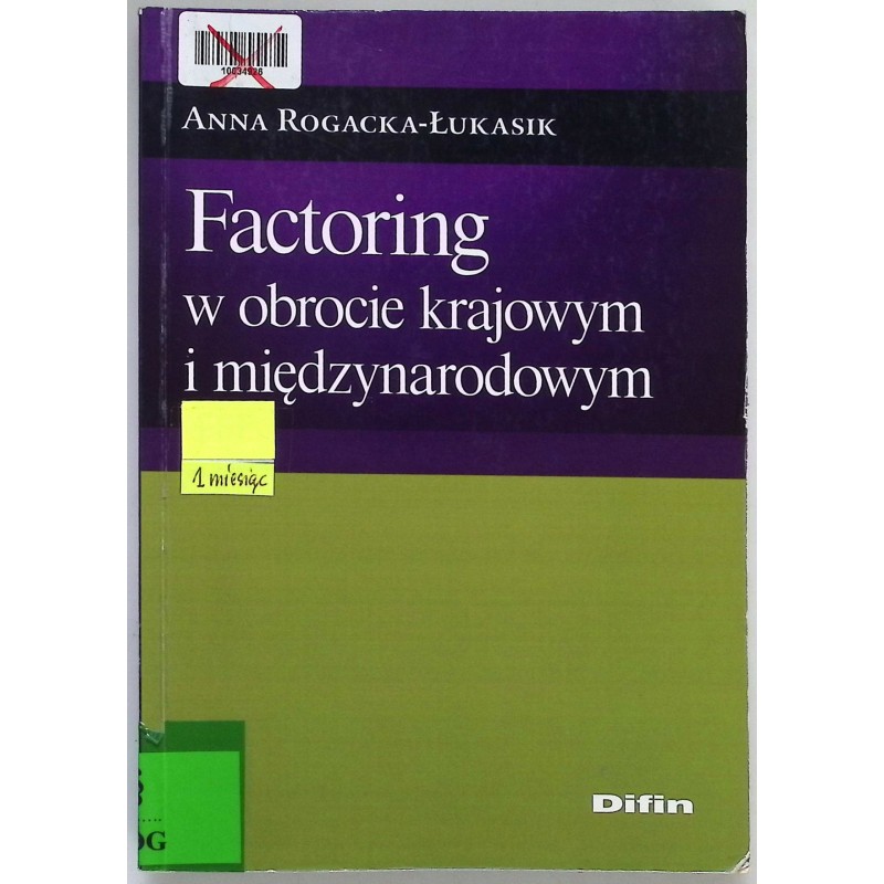 Factoring w obrocie krajowym i międzynarodowym