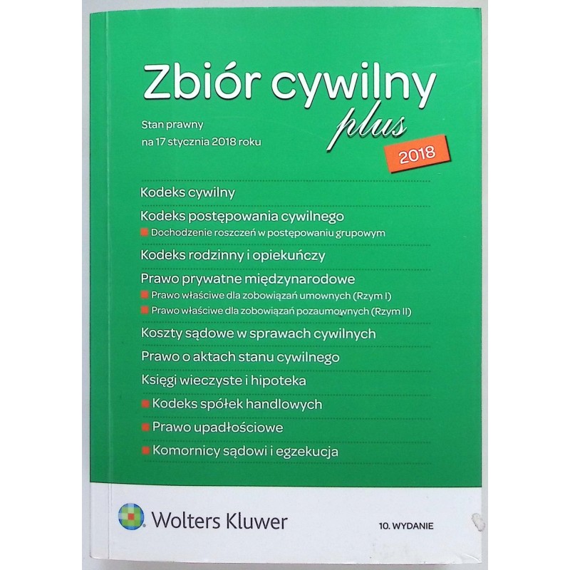 Zbiór cywilny PLUS 2018