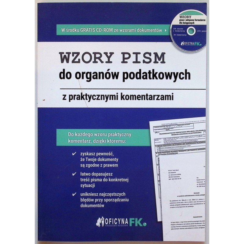 Wzory pism do organów podatkowych z praktycznymi komentarzami