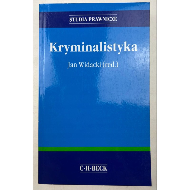 Kryminalistyka Jan Widacki