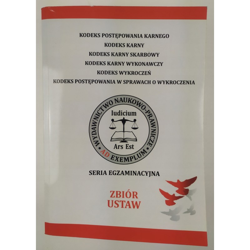 Kodeks postępowania karnego Zbiór ustaw Seria egzaminacyjna Prawo KPK KK