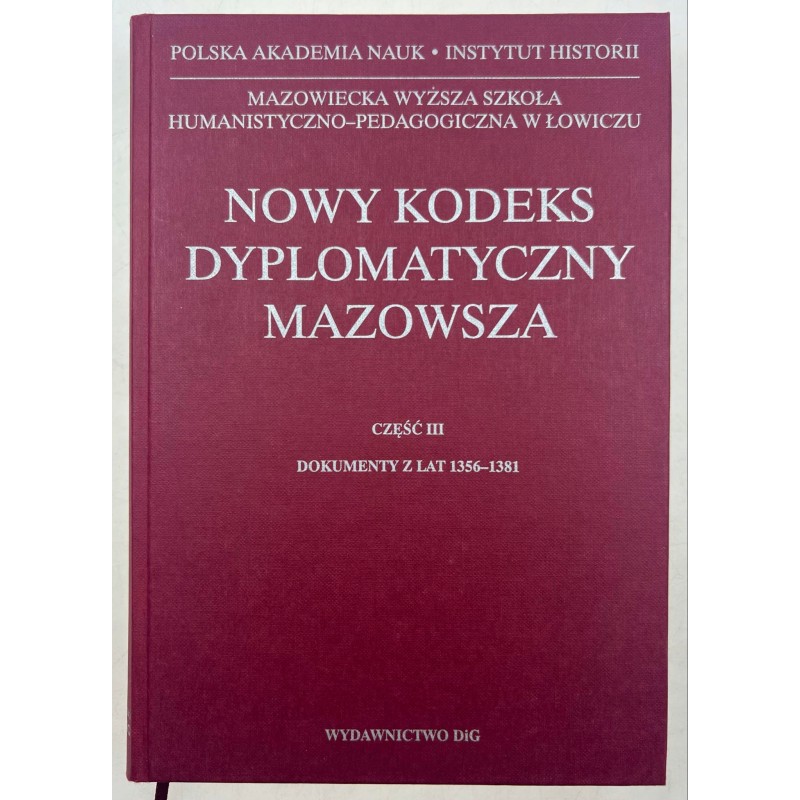 Nowy kodeks dyplomatyczny mazowsza cześć III