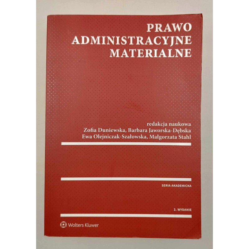 Prawo administracyjne materialne - Praca zbiorowa
