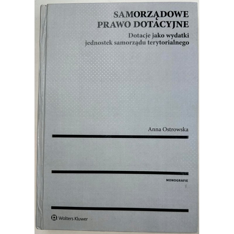 Samorządowe prawo dotacyjne