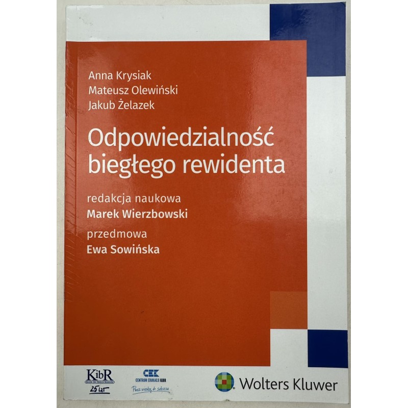 Odpowiedzialność biegłego rewidenta Anna Krysiak