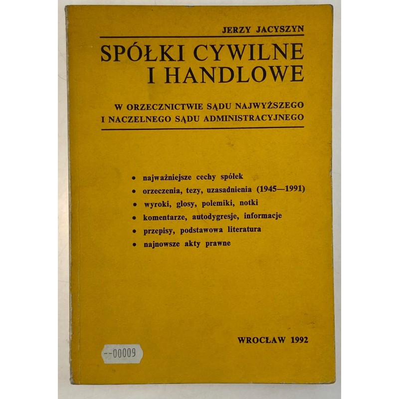 Spółki cywilne i handlowe J. Jacyszyn