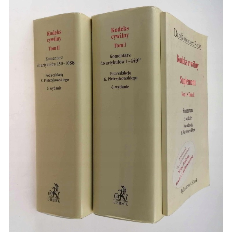 Kodeks cywilny. Tom I-II + Suplement