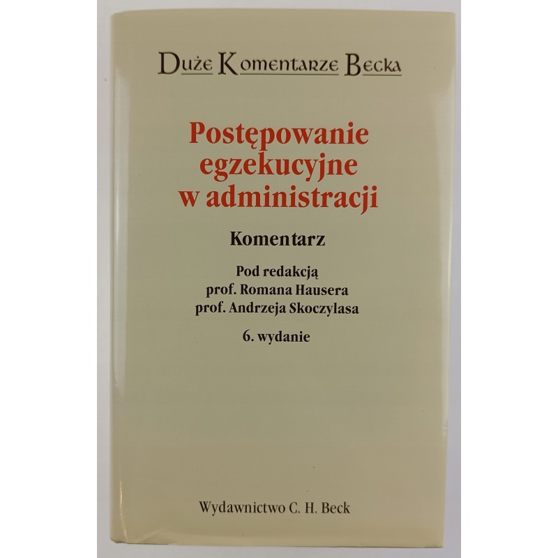 postępowanie egzekucyjne w administracji