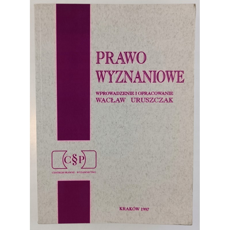 Prawo wyznaniowe Wacław Uruszczak