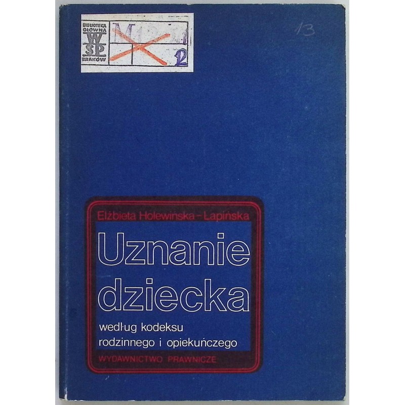 Uznanie dziecka według kodeksu rodzinnego i opiekuńczego