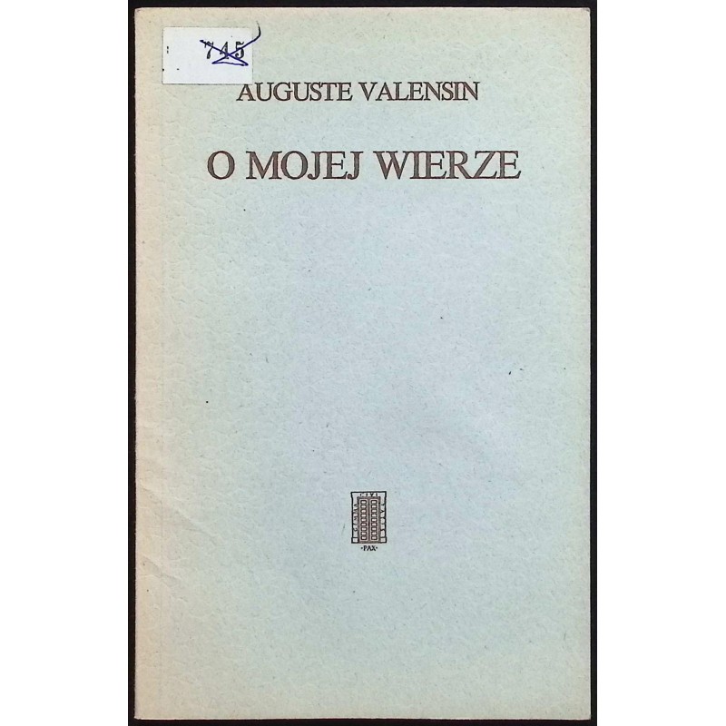 O mojej wierze Auguste Valensin