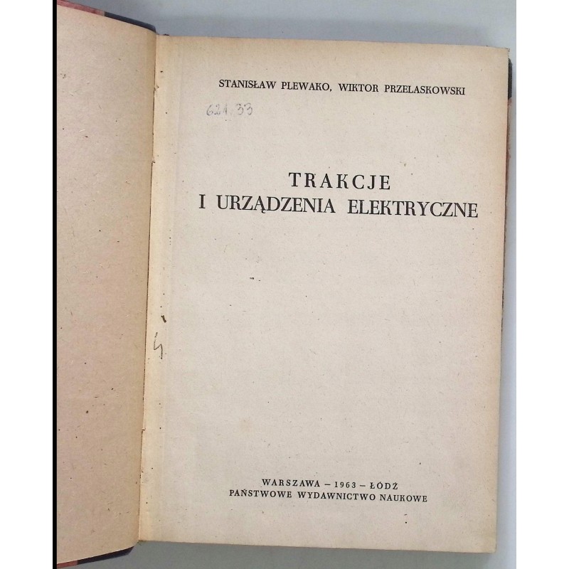 Trakcje i urządzenia elektryczne