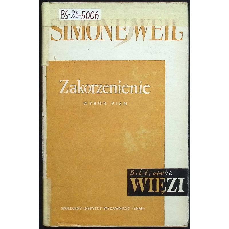 Zakorzenienie Simone weil