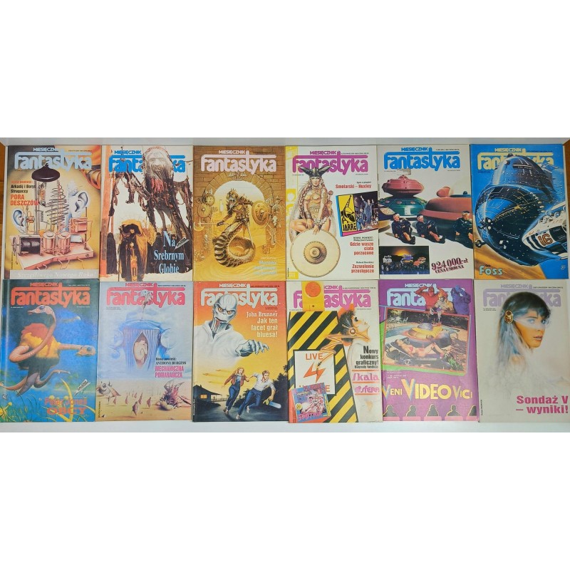 Miesięcznik Fantastyka Kompletny rocznik 1989