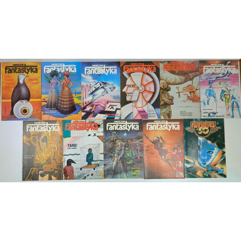 Miesięcznik Fantastyka 1-11 1986