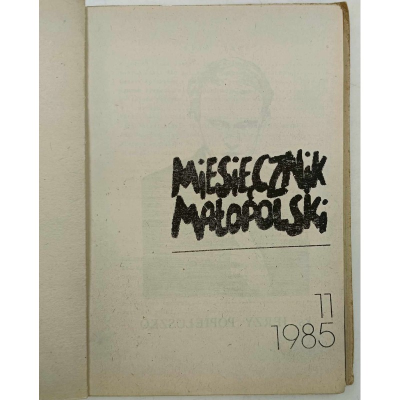 MIESIĘCZNIK MAŁOPOLSKI nr 11, Kraków 1985