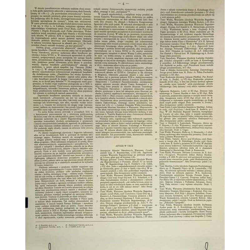 Polski Afisz Teatralny 1765-1939 Strona 1, 2, 4