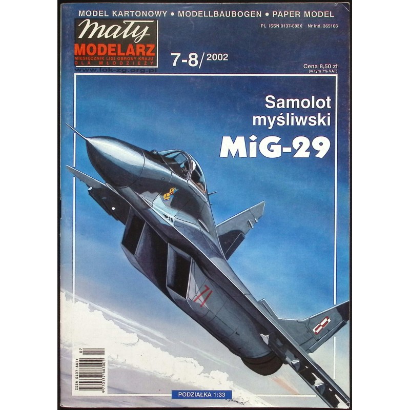 Samoloty myśliwskie Mig -29 7-8/ 2002