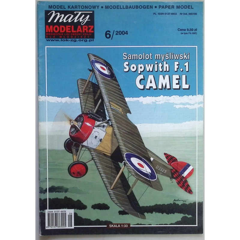 Mały modelarz Samolot myśliwski sopwith F1 Camel