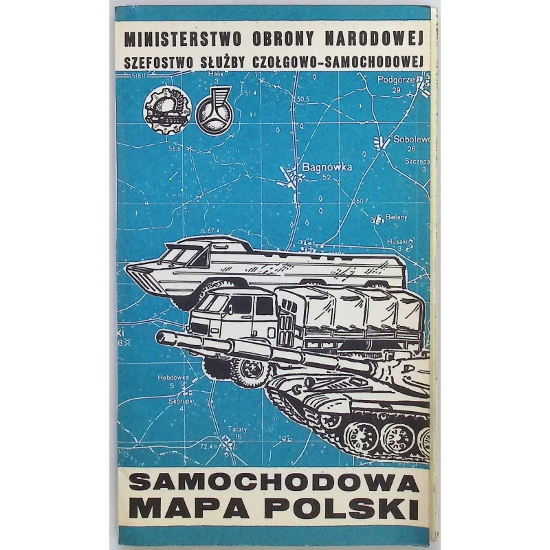 Samochodowa mapa Polski Ministerstwo Obrony Narodowej