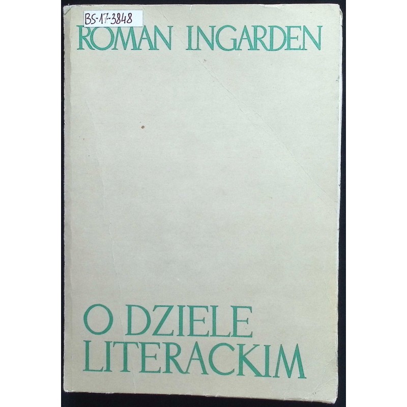 O dziele literackim Roman Ingarden