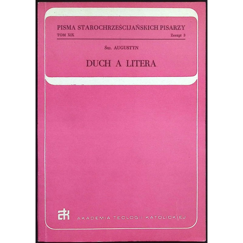Duch a Litera Św. Augustyn