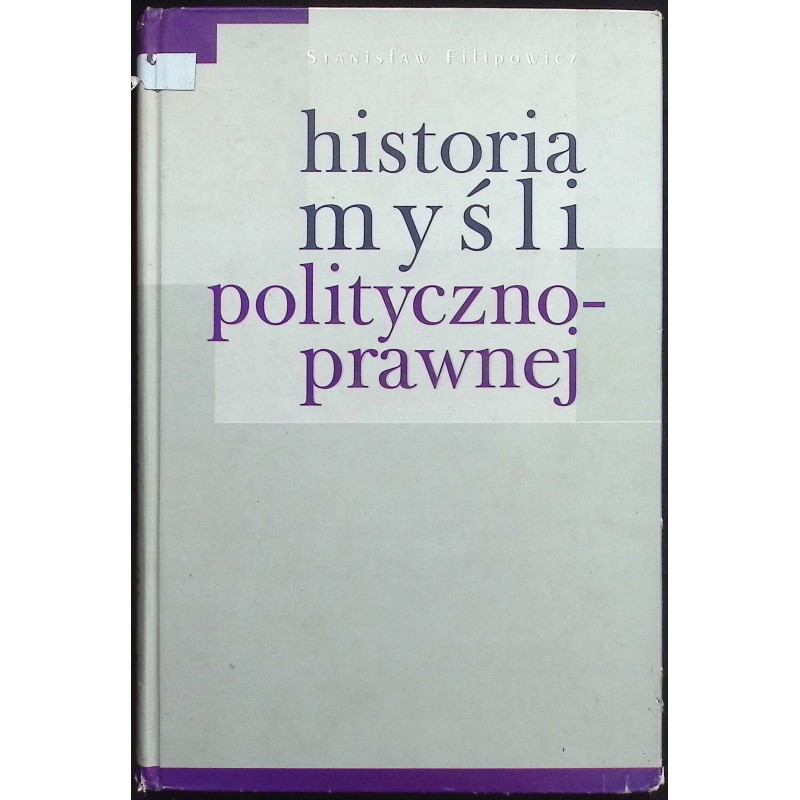 Historia myśli polityczno-prawnej Stanisław Filipowicz