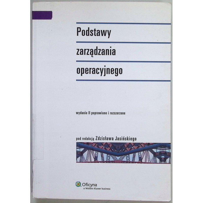 Podstawy zarządzania operacyjnego Zdzisław Jasiński