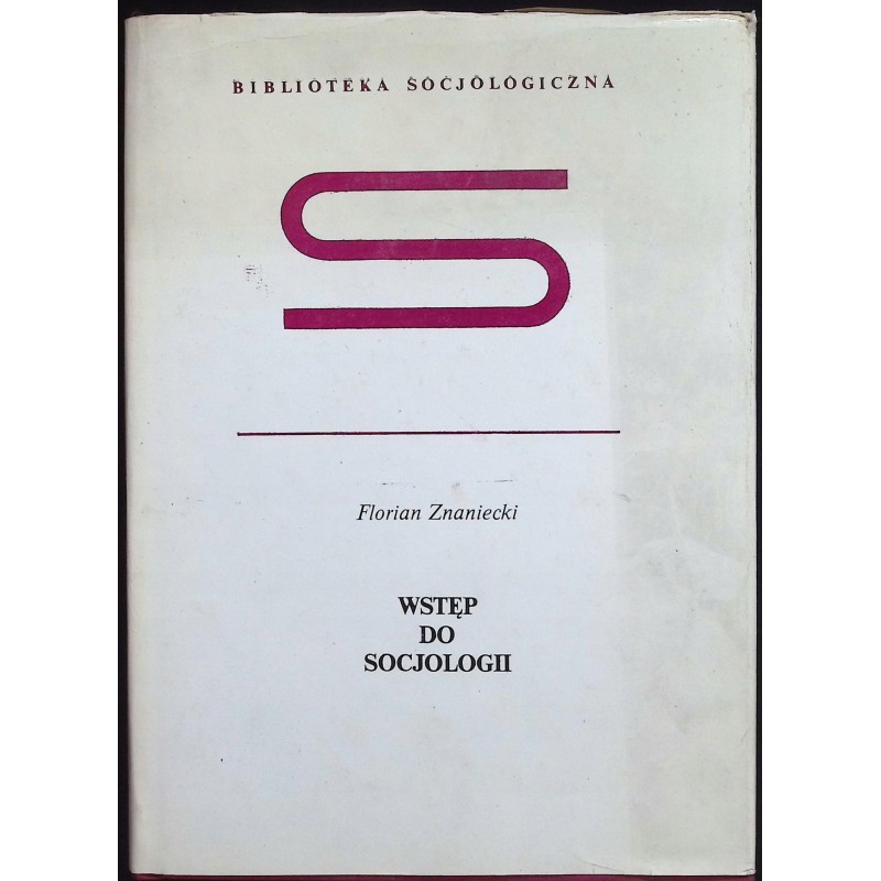 Wstęp do socjologii Florian Znaniecki