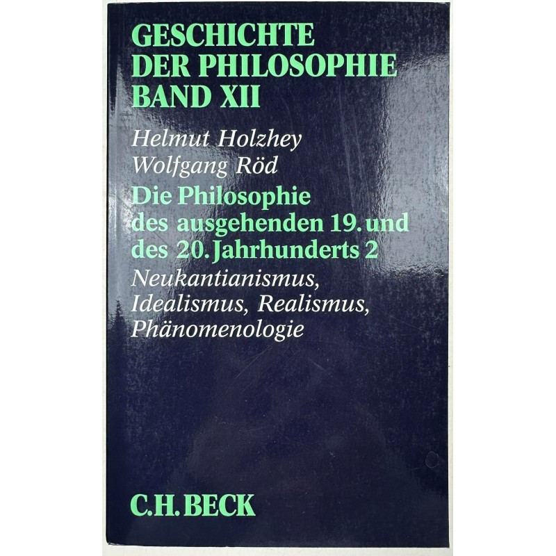 Geschichte der Philosophie Band XII
