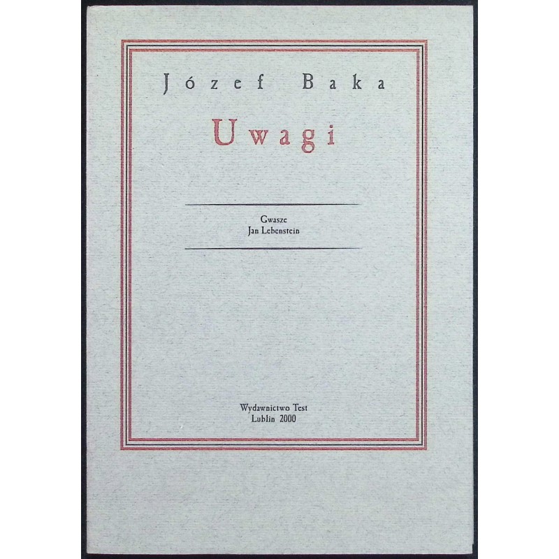 Uwagi Józef Baka