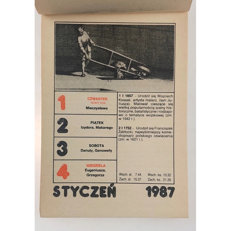 Kalendarz górniczy 1987